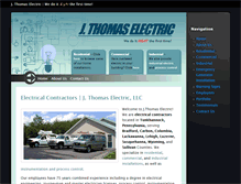 Tablet Screenshot of jthomaselectric.com
